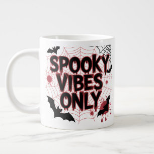 Grande Tasse Vibes Sombres Uniquement Rouge Toile D'Araignée Ch