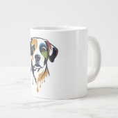 Grande Tasse Vibrant Lab Pop Art (Devant droit)