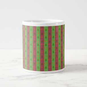 Grande Tasse Vieux Monde Arbre de Noël Motif À feuillage persis