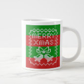 Grande Tasse Vilain pull motif sonnettes Joyeux fils Xmas (Droite)