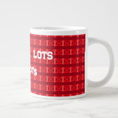 Grande Tasse Vin rouge rubis avec croix amour lots message (Droite)