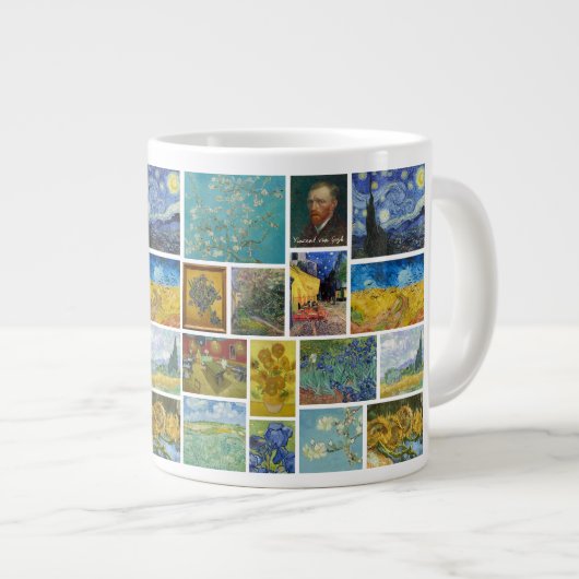 Grande Tasse Vincent Van Gogh Art Gallery Collage (Devant droit)