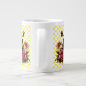 Grande Tasse Vintage Coffee Grinders Yellow Polka Dots (Dos)