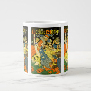 Grande Tasse Vintage Mother Goose lisant des livres aux enfants
