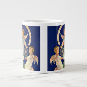 Grande Tasse Vintage Noël, anges scandinaves Santa Lucia