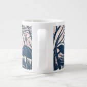 Grande Tasse Vintage Noël, Paysage de la montagne de neige d'hi (Dos)