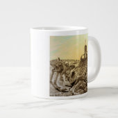 Grande Tasse Vintage Science Fiction Aliens Planète Constructio (Devant droit)
