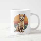 Grande Tasse Vintage Sphynx Cat Mom Retro Art (Droite)