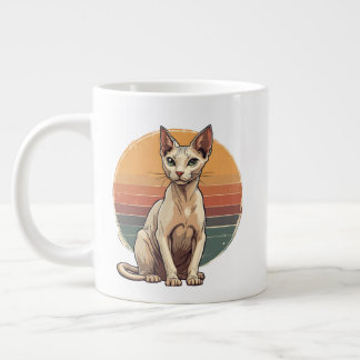 Grande Tasse Vintage Sphynx Cat Mom Retro Art