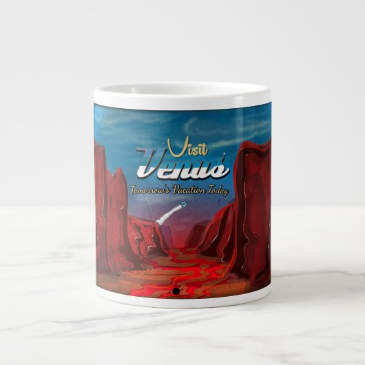 Grande Tasse Visite Affiche Vintage Mars (Devant)