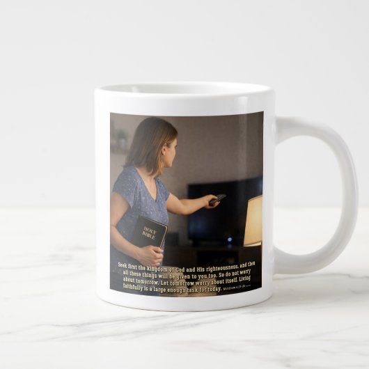 Grande Tasse Vivre fidèlement suffit (Droite)
