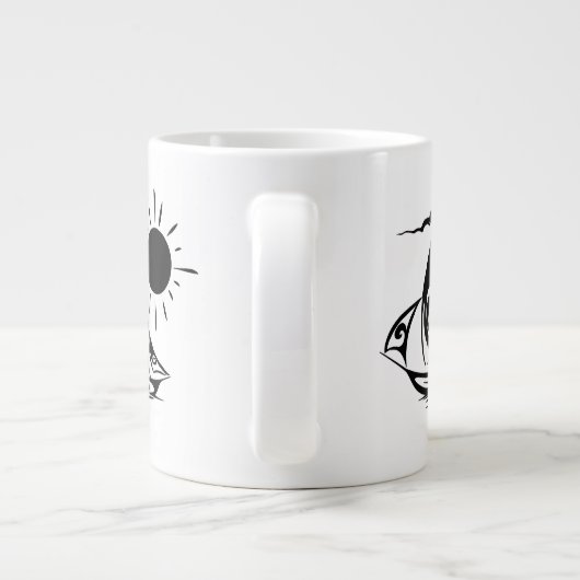 Grande Tasse Voile de jour (Dos)