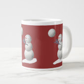 Grande Tasse Volleyball Snowman (Devant droit)
