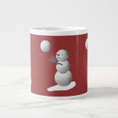 Grande Tasse Volleyball Snowman (Devant)