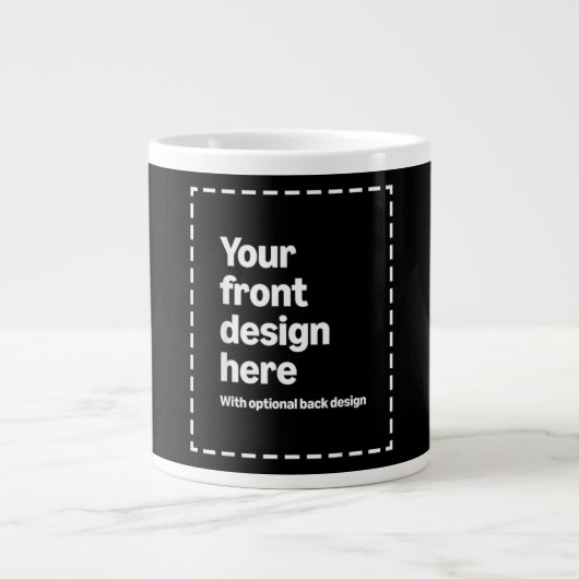 Grande Tasse Votre conception ici (Devant)