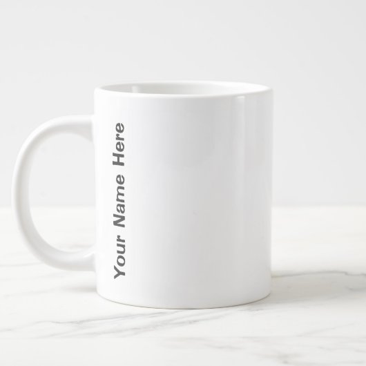 Grande Tasse Votre nom ici (Gauche)