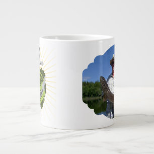 Grande Tasse Votre photo personnelle sur la pâte à café de spéc