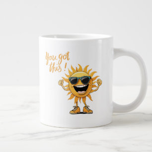 Grande Tasse Vous Avez Ce Soleil-Drôle-Souriant avec Lunettes d