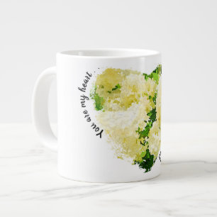 Grande Tasse Vous êtes mon coeur. . . Annabelle blanche Hydrang