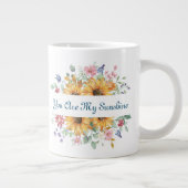Grande Tasse Vous êtes My Sunshine and Flower Citation (Droite)