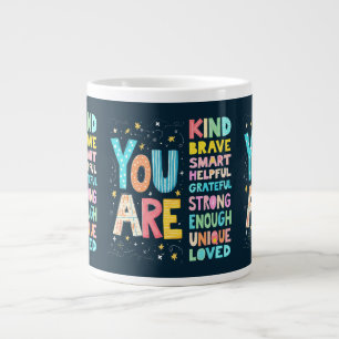 Grande Tasse Vous Êtes Une Citation Inspirationnelle Typographi