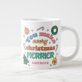 Grande Tasse Vous Faîtes Chaque Joyeux Noël | Cute Rétro (Droite)