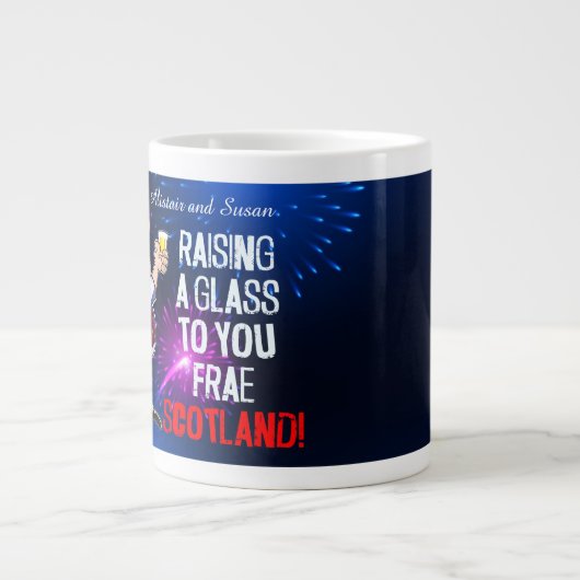 Grande Tasse Vous lever un verre d'Ecosse (Devant)
