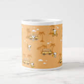 Grande Tasse Voyage sur route | Peanuts Snoopy Beach Motif (Devant)