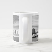 Grande Tasse Vue panoramique d'horizon de Chicago en hiver (Dos)