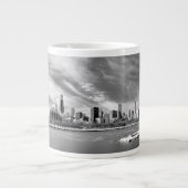 Grande Tasse Vue panoramique d'horizon de Chicago en hiver (Devant)