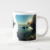 Grande Tasse Vue Tasman du paysage marin NZ Torn (Droite)