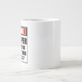 Grande Tasse Warning Zookeeper Hard At Work Do Not Disturb (Devant)
