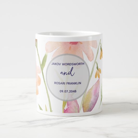 Grande Tasse watercolor flower editable (Devant)