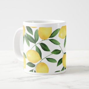 GRANDE TASSE WATERCOLOR LEMONS