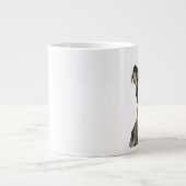 Grande Tasse Watercolor Pit Bull Terrier Chien chiot (Devant)