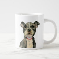 Watercolor Pit Bull Terrier Chien chiot