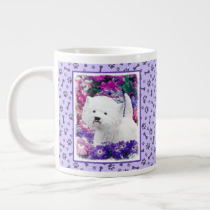 Grande Tasse West Highland White Terrier Peinture Chien Art