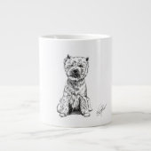 GRANDE TASSE WEST HIGHLAND WHITE TERRIER. "WESTY" (Devant)