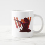 Grande Tasse Westworld | Wyatt À Fusil Sur Logo<br><div class="desc">Découvrez ce gabarit graphique de Dolores Abernathy sous le nom de Wyatt,  fusil dans les mains,  sur le logo Westworld.</div>