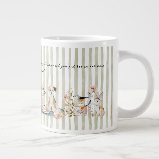 Grande Tasse Whimsical Animals Drinking (Droite)