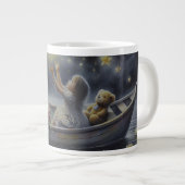 Grande Tasse Whimsical Girl Moon Dream Fantasy Scene (Devant droit)