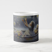 Grande Tasse Whimsical Girl Moon Dream Fantasy Scene (Devant)