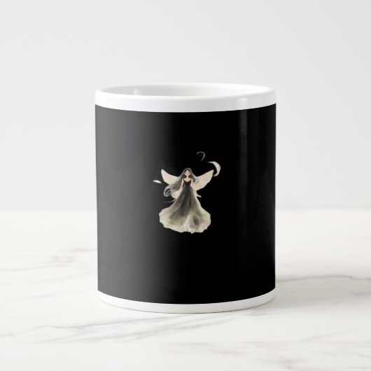 Grande Tasse Whimsigoth Girl Fée foncée esthétique avec Vibes C (Devant)
