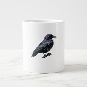 Grande Tasse Whimsigoth Moody Floral Grungy Corvus, Corbeau, Co