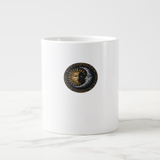 Grande Tasse Whimsigoth Tiré Lune De Verre Et Soleil Classique (Devant)