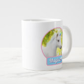 Grande Tasse White Pony Unicorn (Devant droit)