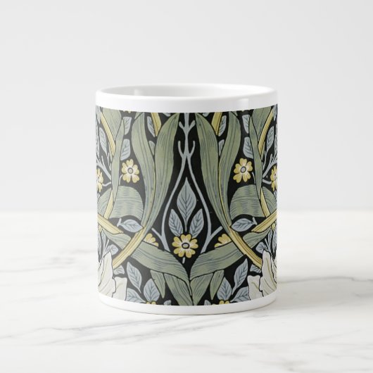 Grande Tasse William Morris - Conception de papier peint Pimper (Devant)