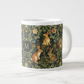 Grande Tasse William Morris Woodland Lapins floraux Noël (Devant droit)