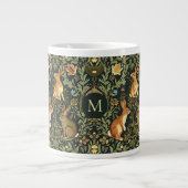 Grande Tasse William Morris Woodland Lapins floraux Noël (Devant)
