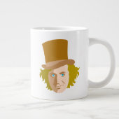Grande Tasse Willy Wonka Stenciled Face Graphic (Droite)